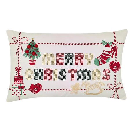 Catherine Lansfield Merry Christmas Filled Cushion – 30x50cm