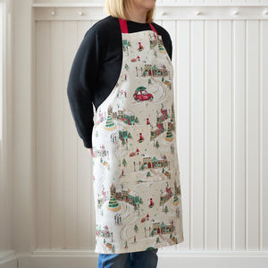 Catherine Lansfield Christmas Town Cotton Kitchen Apron - APRON/GLOVE/TEXTILE - Beattys of Loughrea