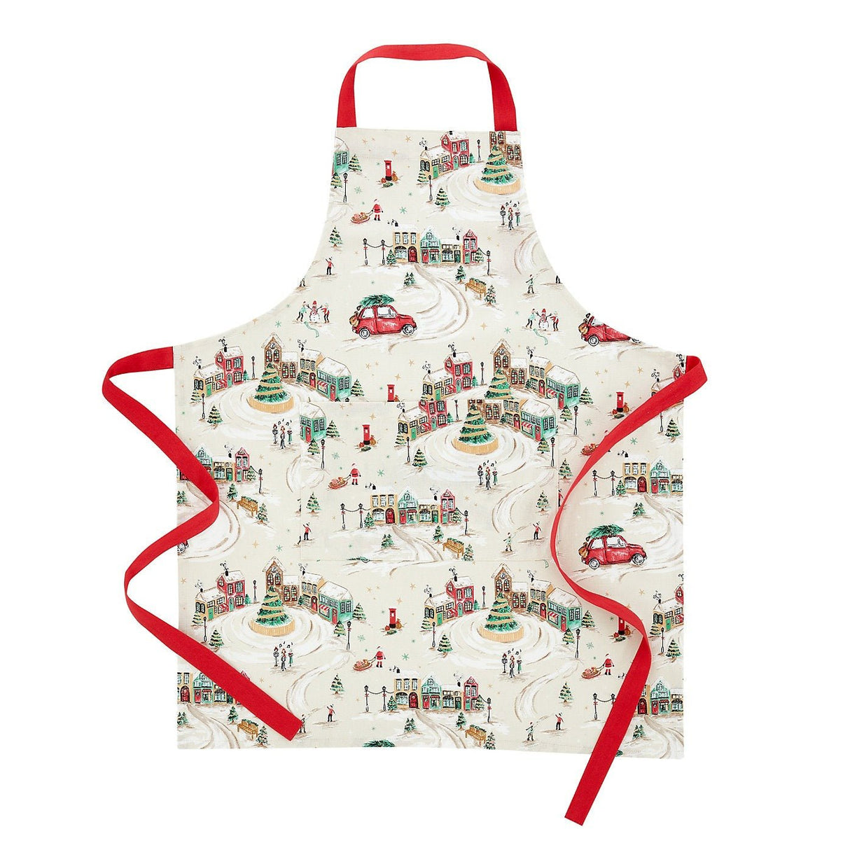 Catherine Lansfield Christmas Town Cotton Kitchen Apron - APRON/GLOVE/TEXTILE - Beattys of Loughrea