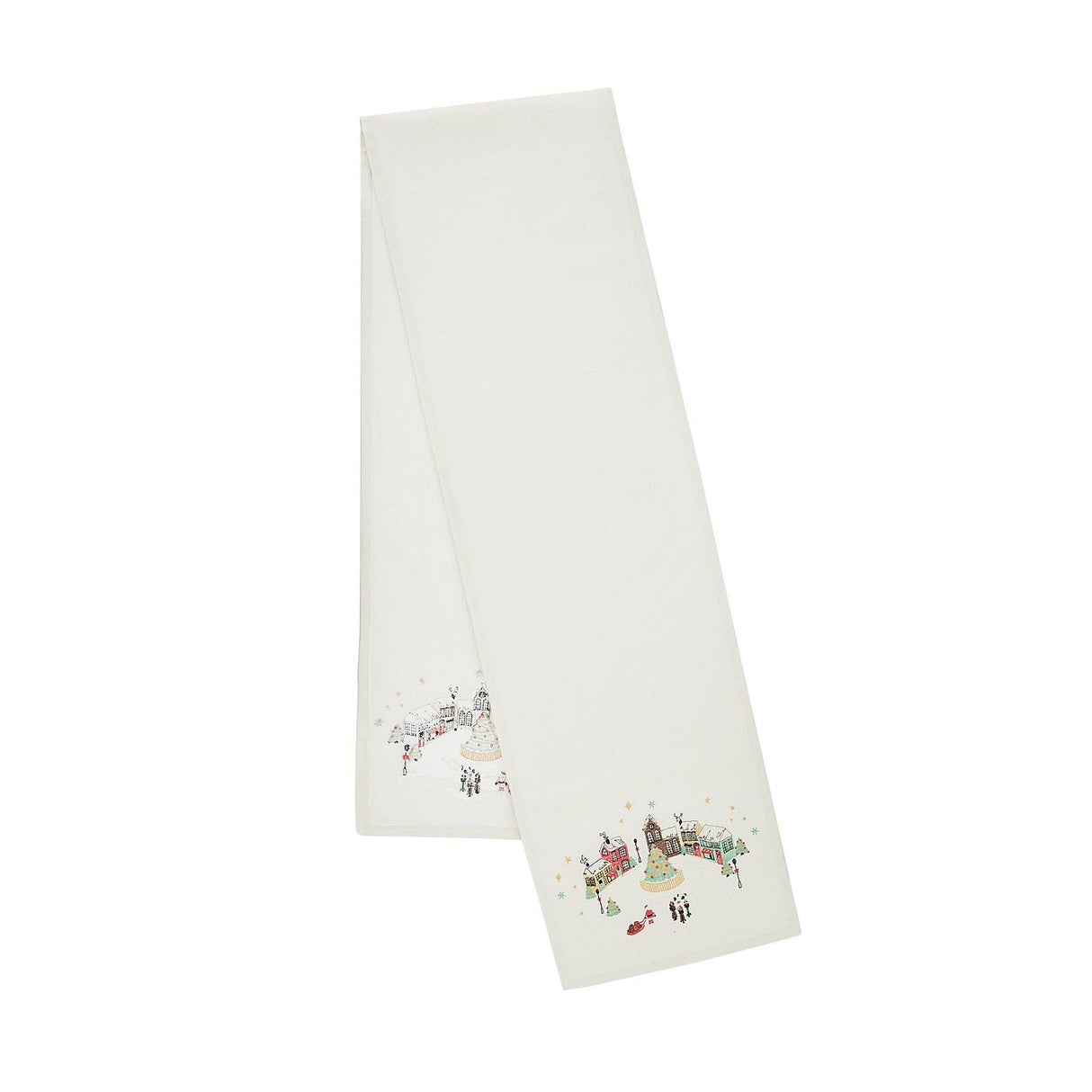 Catherine Lansfield Christmas Town Cotton Table Runner 33x220cm - TABLECLOTHS/RUNNERS - Beattys of Loughrea