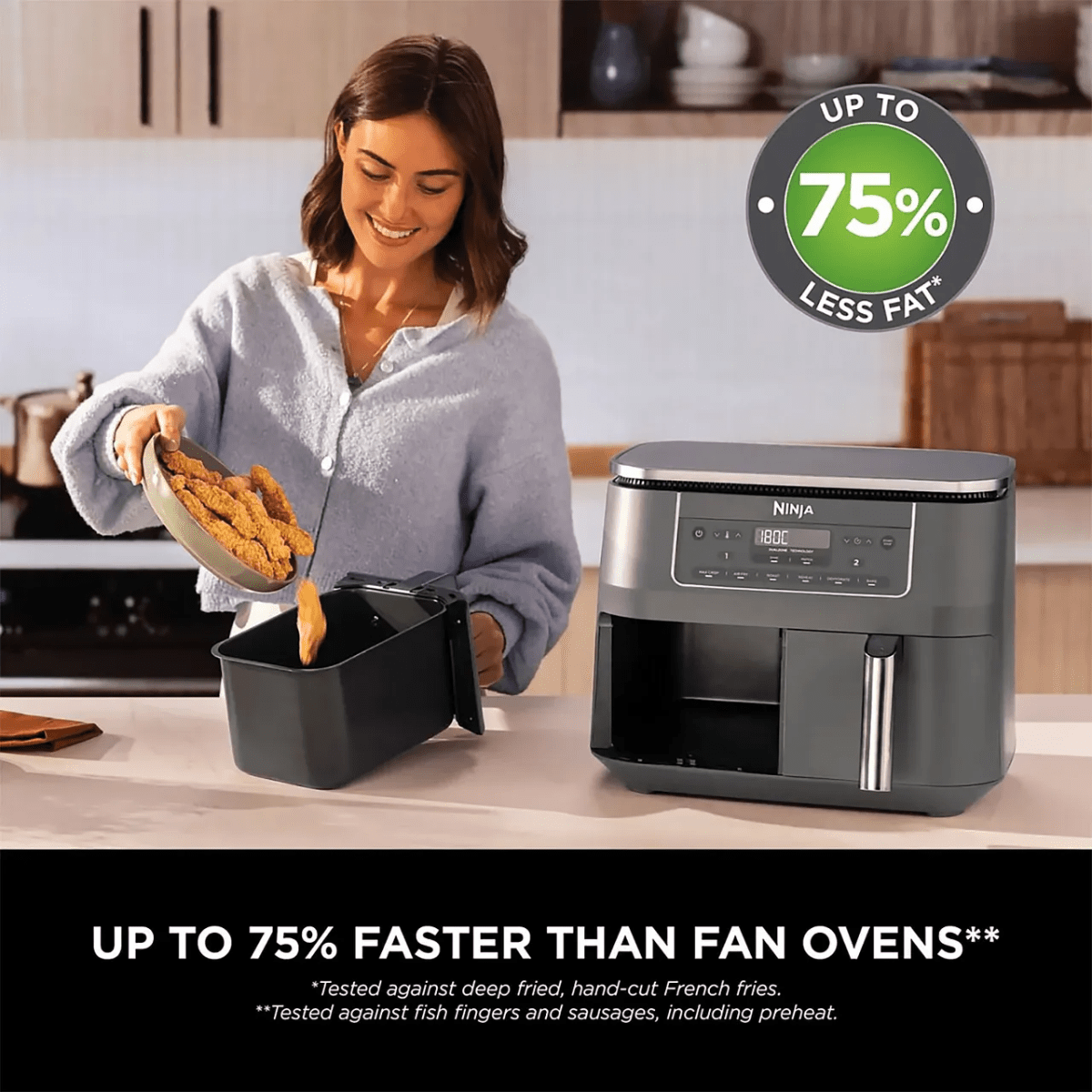 Ninja 6 - in - 1 Dual Zone Air Fryer (DZ300UK) - AIR FRYER / DEEP FAT FRYERS - Beattys of Loughrea