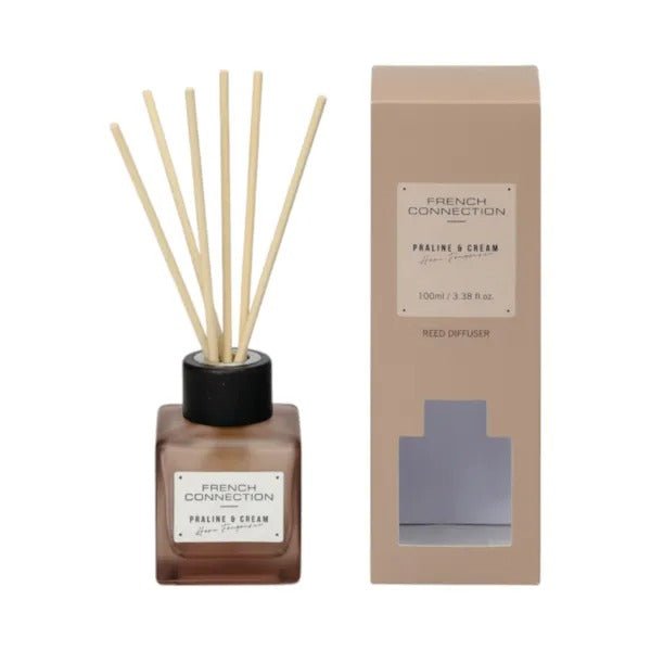 Praline & Cream Reed Diffuser by French Connection 100ml - POT POURRI/AROMATHERAPY/OILS/DIFFUSER - Beattys of Loughrea
