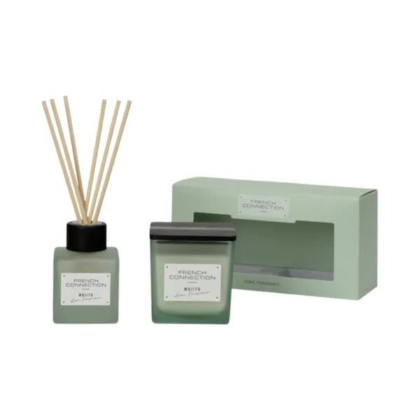 Mango Mojito Candle & Diffuser Gift Set by French Connection 100ml/220g - CANDLES - Beattys of Loughrea