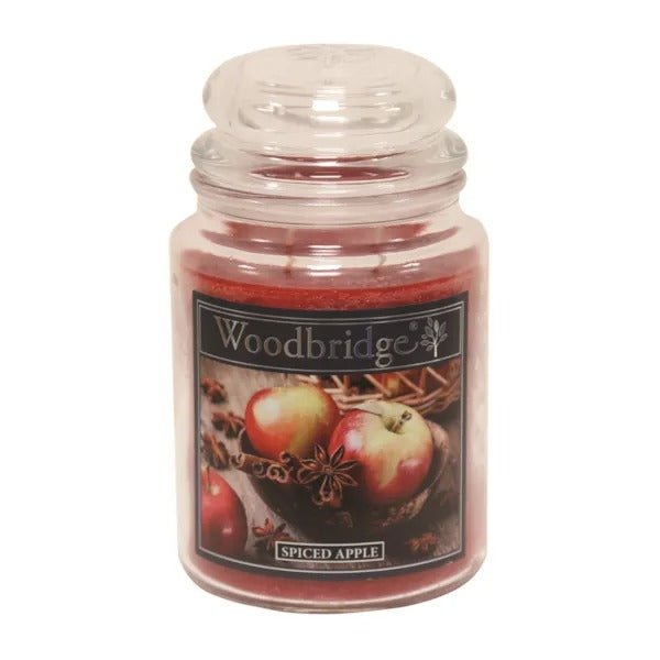 Woodbridge Spiced Apple Large Scented Candle Jar - CANDLES - Beattys of Loughrea