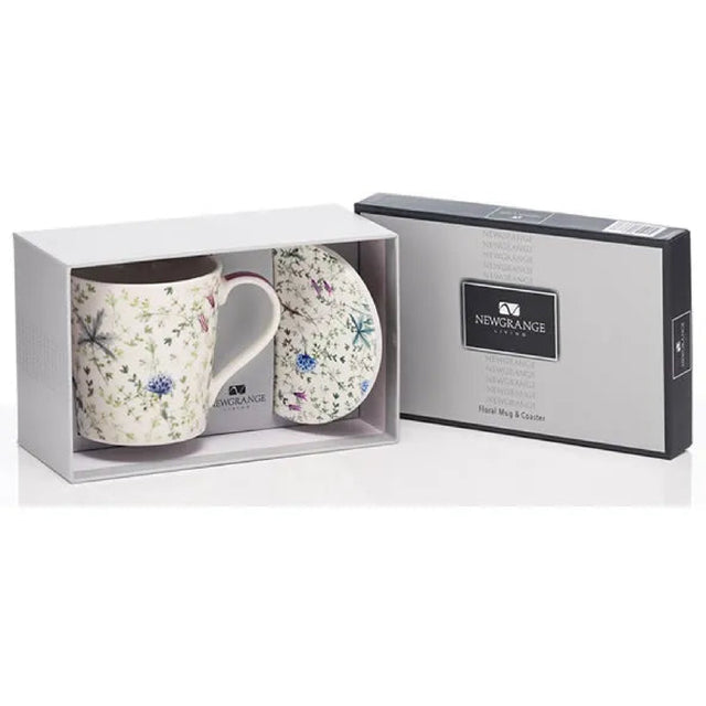 Newgrange Living Floral Bone China Mug & Coaster Set