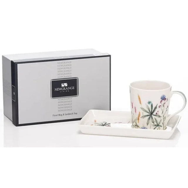 Newgrange Living Floral Bone China Mug & Sandwich Tray Set