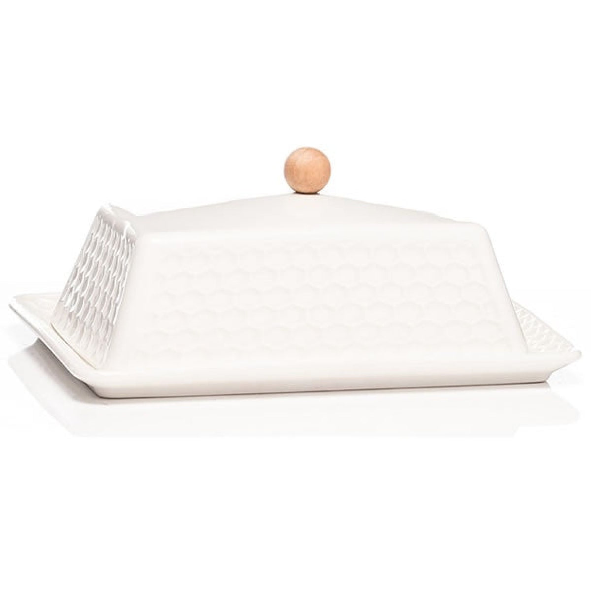 Newgrange Living White Ceramic Butter Dish