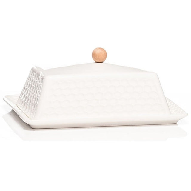 Newgrange Living White Ceramic Butter Dish