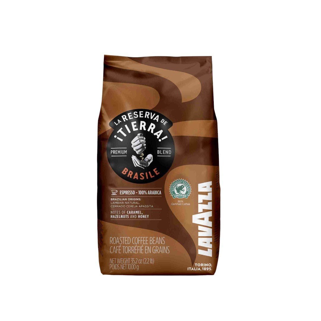Lavazza La Reserva de ¡Tierra! Brasile 100% 1kg - DRINK, ZERO VAT - COFFEE TEA - Beattys of Loughrea