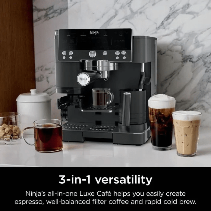 Ninja Luxe Café Premier Espresso Machine – Black ES601UKBK - COFFEE MAKERS / ACCESSORIES - Beattys of Loughrea
