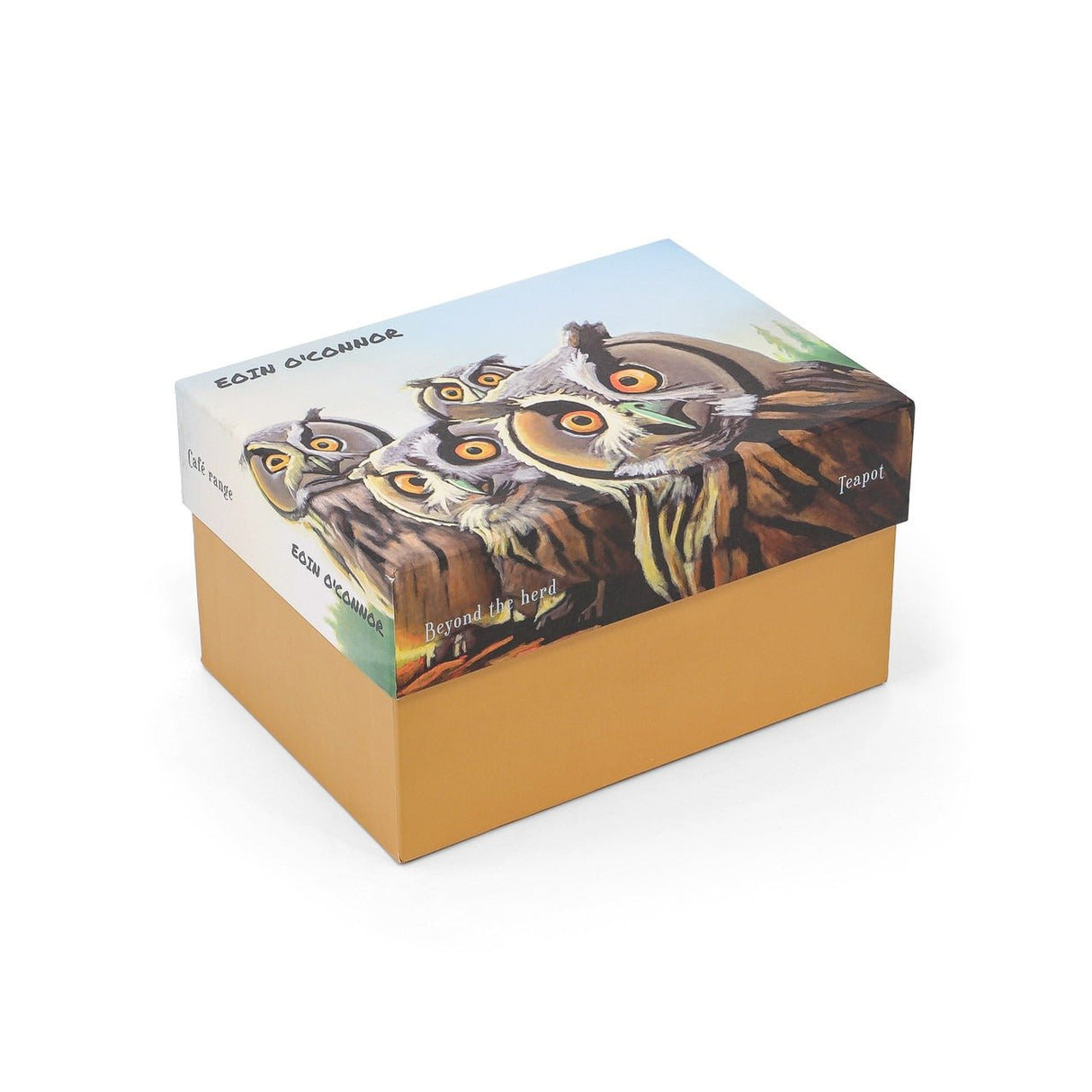 TIPPERARY CRYSTAL Eoin O'Connor Beyond The Herd - Owl Teapot - TEA/COFFEE MAKER/BODUM/MILLS - Beattys of Loughrea