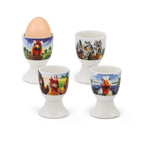 TIPPERARY CRYSTAL Eoin O'Connor Beyond The Heard Set of 4 Egg Cups - TEA/COFFEE MAKER/BODUM/MILLS - Beattys of Loughrea