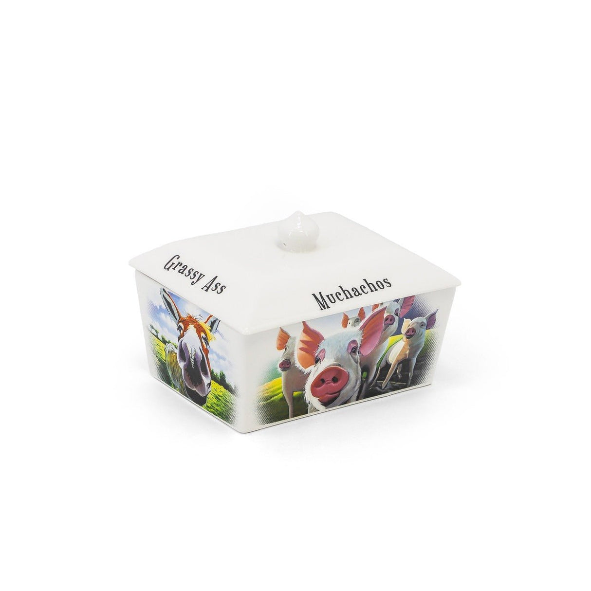 TIPPERARY CRYSTAL Eoin O'Connor Beyond the Herd - Butter Dish - Beattys of Loughrea | www.beattys.ie