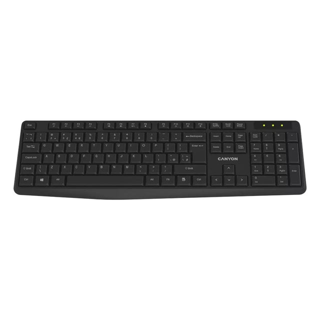 Canyon Keyboard Kb - W01 Wireless Black - KEYBOARDS - Beattys of Loughrea