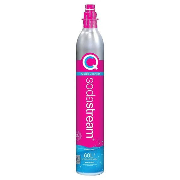 SodaStream Click-In Pink CO2 Cylinder, Quick Connect, 425g - WATER CARBONATORS, SODA STREAM - Beattys of Loughrea