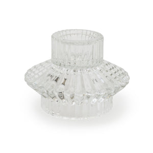 Two Way Glass Tealight/Taper Candle holder - CANDLE HOLDERS / Lanterns - Beattys of Loughrea