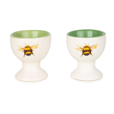 Set Of 2 Egg Cups In Gift Box - Bees - GENERAL LOOSE WARE - Beattys of Loughrea