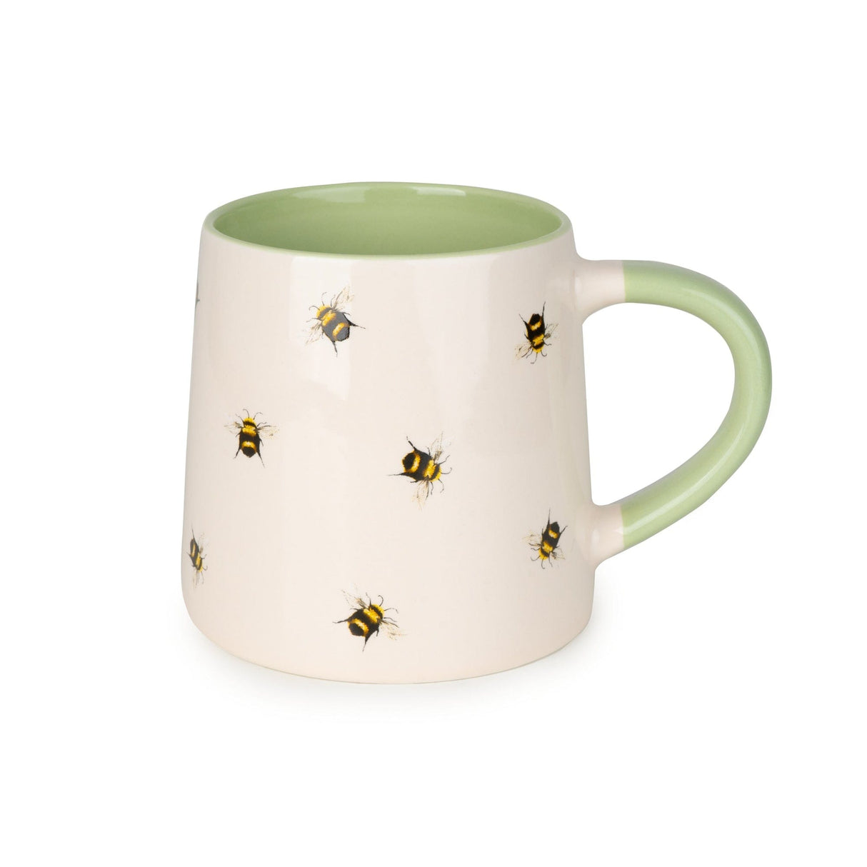 Tapered Mug - Soft Green Bees - MUG SETS - Beattys of Loughrea