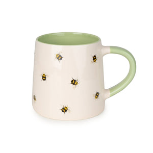 Tapered Mug - Soft Green Bees - MUG SETS - Beattys of Loughrea