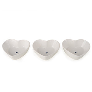 Set of 3 Nibble Bowls - Hearts - GENERAL LOOSE WARE - Beattys of Loughrea