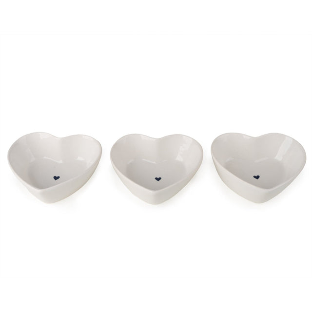Set of 3 Nibble Bowls - Hearts - GENERAL LOOSE WARE - Beattys of Loughrea