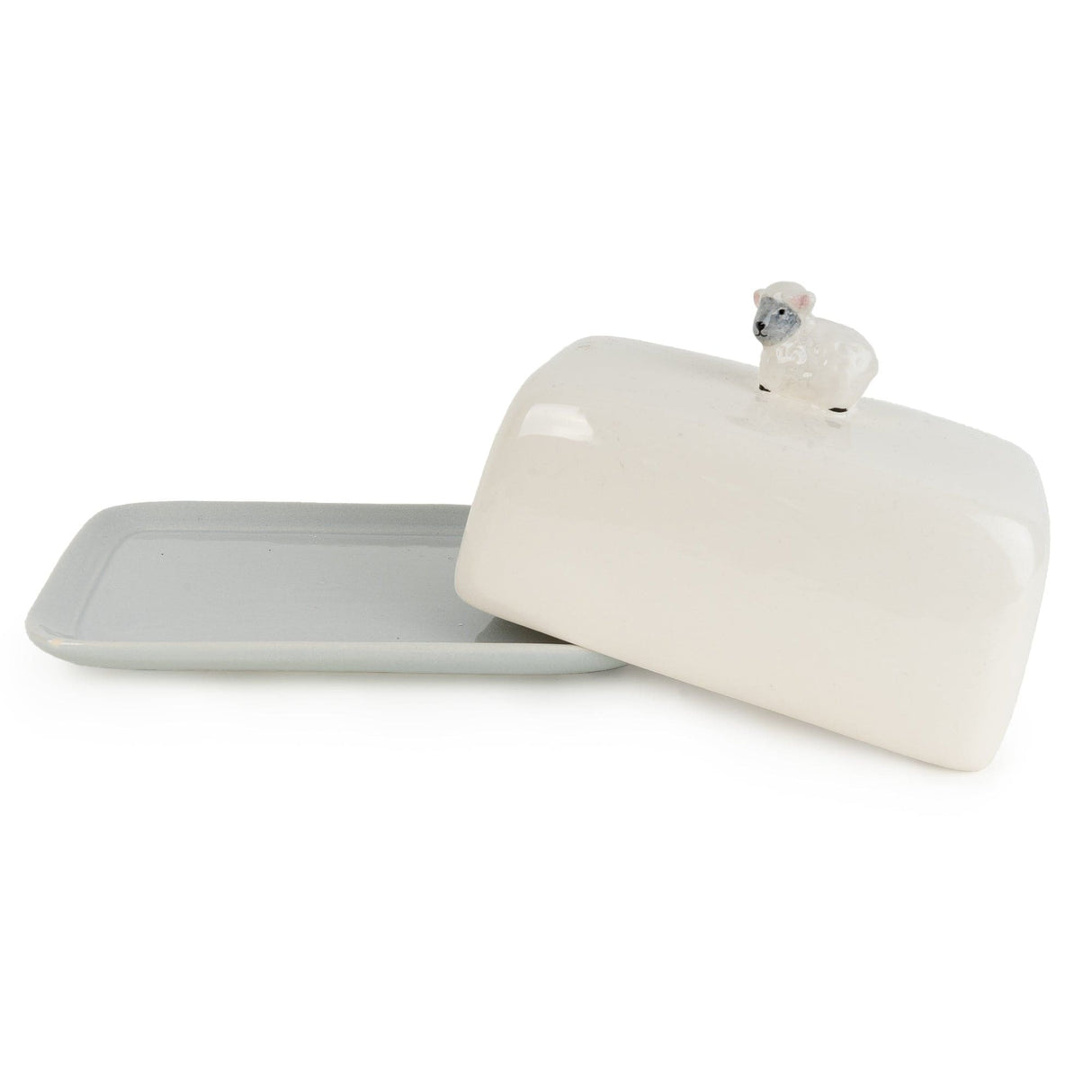 Ceramic Butter Dish - Sheep - GENERAL LOOSE WARE - Beattys of Loughrea