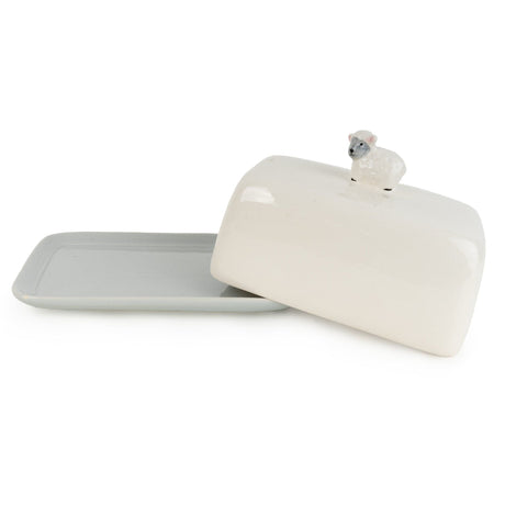 Ceramic Butter Dish - Sheep - GENERAL LOOSE WARE - Beattys of Loughrea