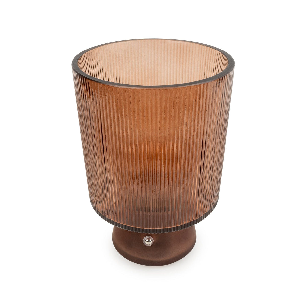 Ridged LED Touch Lamp - Amber - TABLE/BEDSIDE LAMPS - Beattys of Loughrea