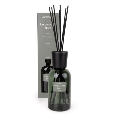 Candlelight 1000Ml Reed Diffuser – Sandalwood & Spice - POT POURRI/AROMATHERAPY/OILS/DIFFUSER - Beattys of Loughrea