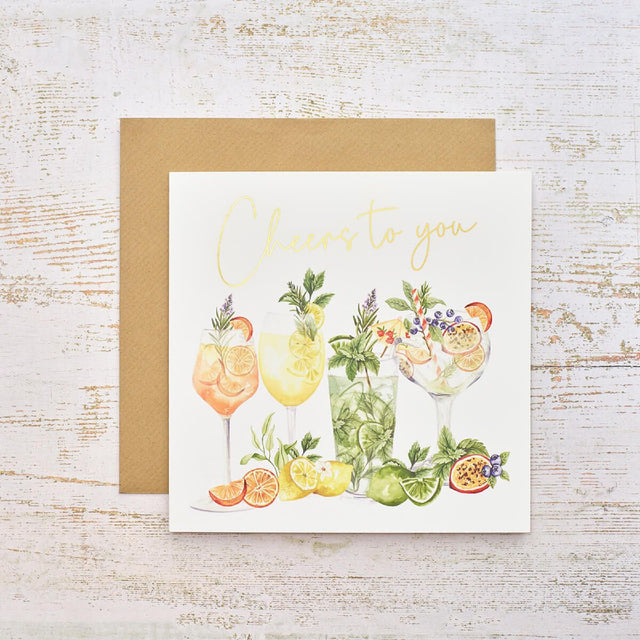 R13 CITRUS & CHEERS COCKTAILS CHEERS TO YOU GOLD CARD 4DR133