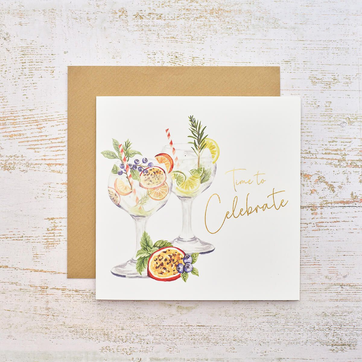 R13 CITRUS & CHEERS TIME TO CELEBRATE COCKTAIL GOLD CARD 4DR130