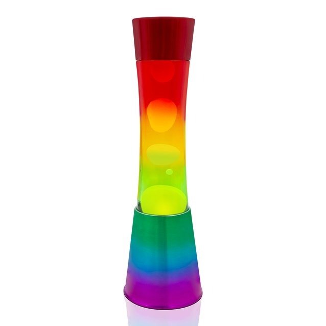 Global Gizmos 16" Lava Lamp Tower - Rainbow Colours - NIGHT LIGHT PLUG IN - Beattys of Loughrea