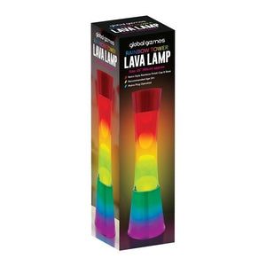 Global Gizmos 16" Lava Lamp Tower - Rainbow Colours - NIGHT LIGHT PLUG IN - Beattys of Loughrea