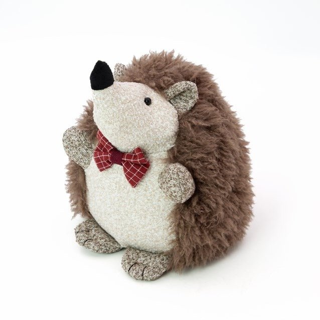 Hedgehog Door Stop – Brown/White - CUSHIONS/COVERS - Beattys of Loughrea