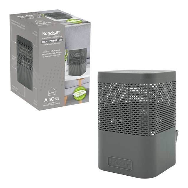 Bonura AirOne Classic Dehumidifier – 680g (Grey) - DE HUMIDIFIER - Beattys of Loughrea