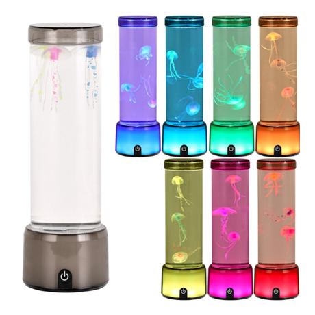 Colour Changing Jellyfish Touch Lamp - NIGHT LIGHT PLUG IN - Beattys of Loughrea