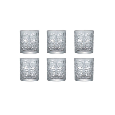 RCR Crystal Tattoo Tumblers – 340ml, Set of 6 - DRINKING GLASSES - Beattys of Loughrea