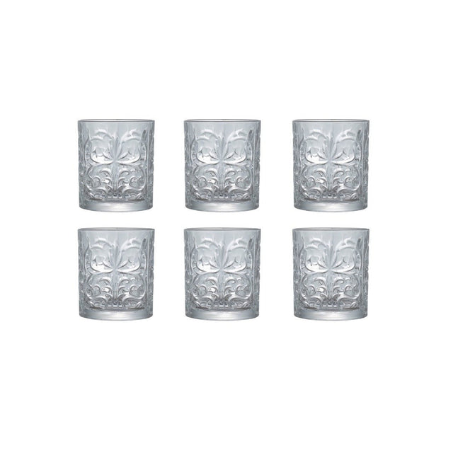 RCR Crystal Tattoo Tumblers – 340ml, Set of 6 - DRINKING GLASSES - Beattys of Loughrea