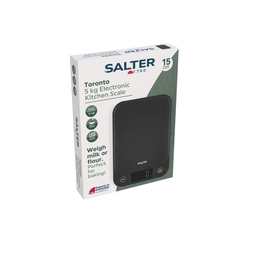 Salter Toronto Digital Kitchen Scale – Black - KITCHEN SCALES - Beattys of Loughrea