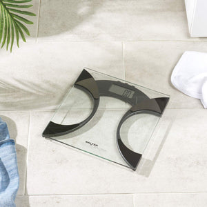 Salter Ultra Slim Glass Analyser Bathroom Scale - BATHROOM SCALES - Beattys of Loughrea