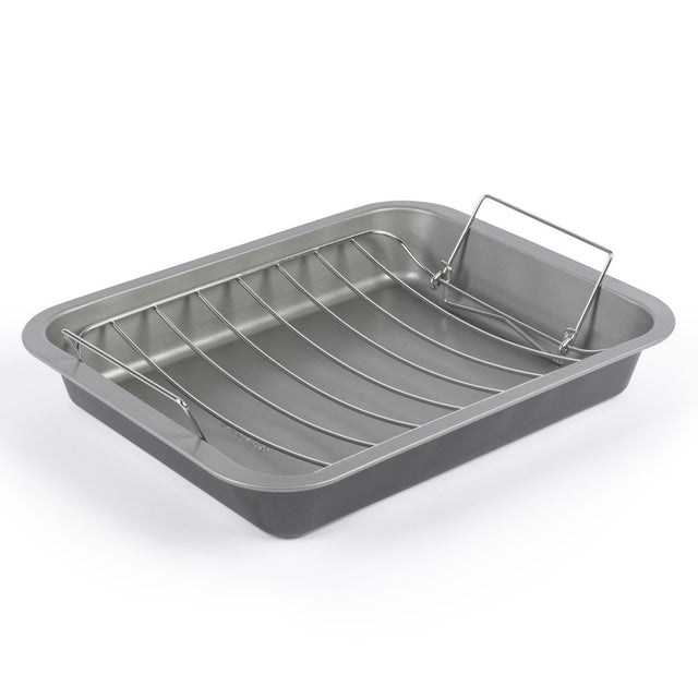 Salter Essentials 41cm Roasting Tray with Rack - GENERAL COOKWARE - Beattys of Loughrea