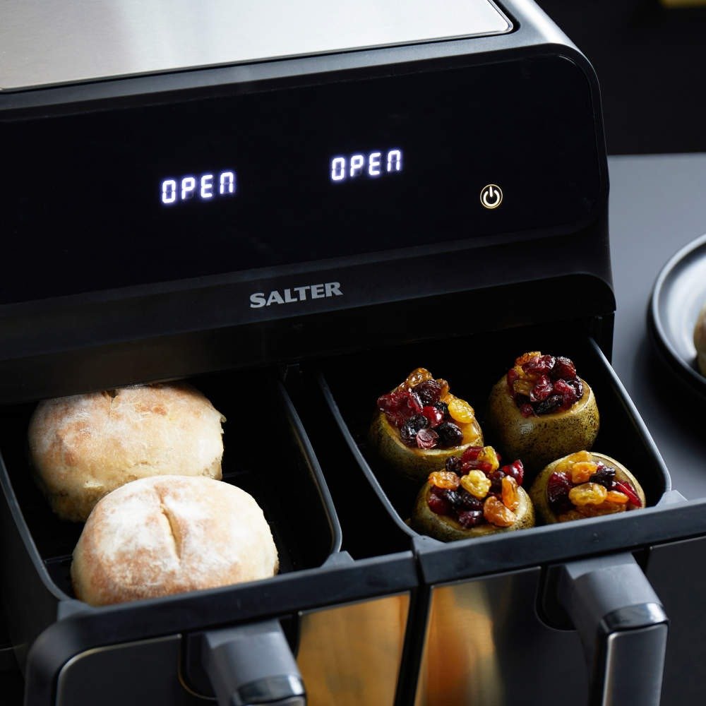 Salter Dual Air Pro Air Fryer - 7.6L - AIR FRYER / DEEP FAT FRYERS - Beattys of Loughrea