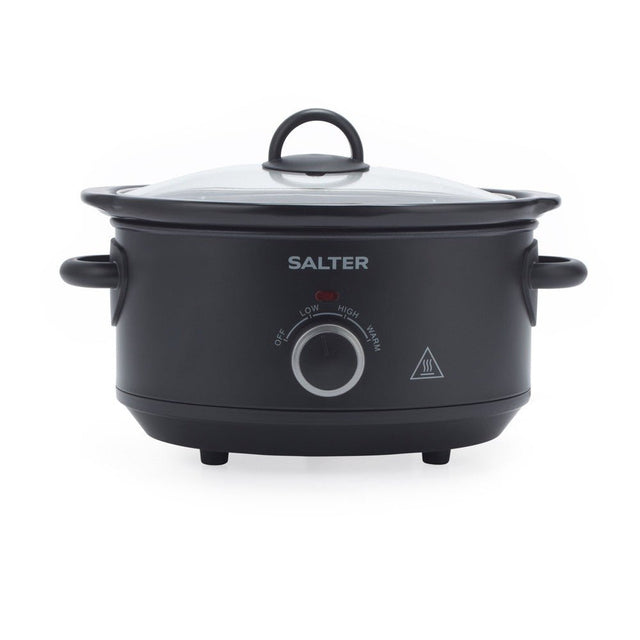 Salter Kuro 3.5L Slow Cooker - Black - FOOD STEAMER RICE COOKER SLOW COOKER - Beattys of Loughrea
