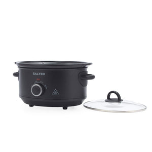 Salter Kuro 3.5L Slow Cooker - Black - FOOD STEAMER RICE COOKER SLOW COOKER - Beattys of Loughrea