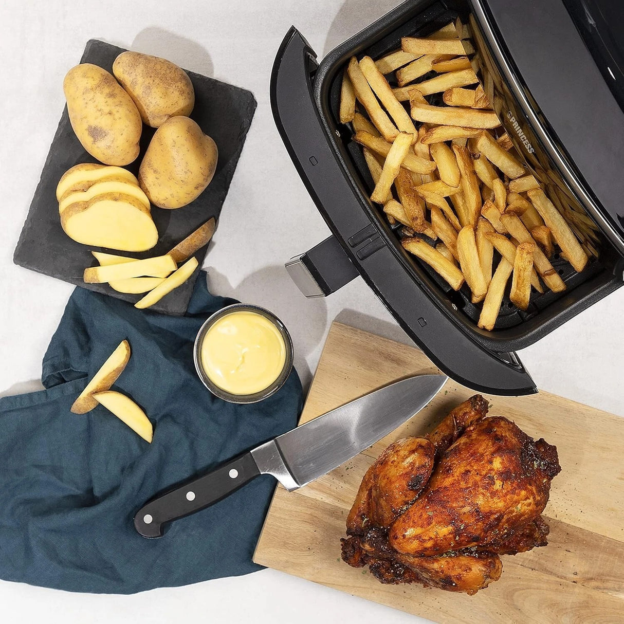 Princess Steam Air Fryer – Digital, 6.5 L, 8 Presets, 1700 W - AIR FRYER / DEEP FAT FRYERS - Beattys of Loughrea