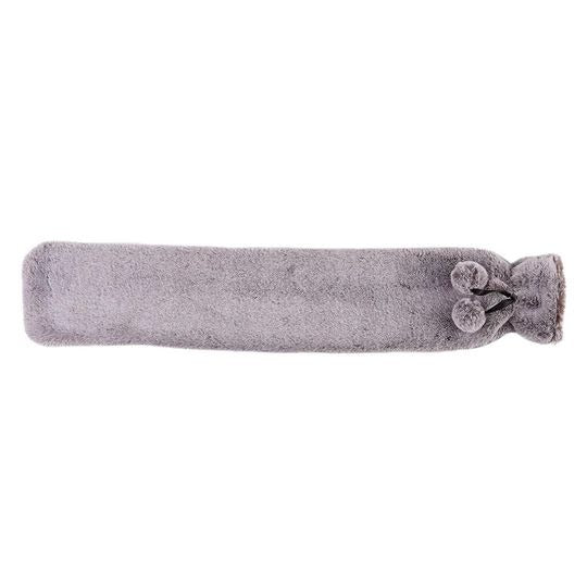 Warmies® Rolled Long Hot Water Bottle – Marshmallow Grey Fur - H/H - HOT WATER BOTTLE - Beattys of Loughrea