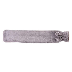 Warmies® Rolled Long Hot Water Bottle – Marshmallow Grey Fur - H/H - HOT WATER BOTTLE - Beattys of Loughrea