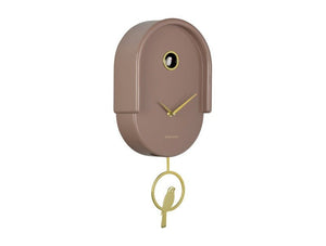 Karlsson Wall Clock Tweet Mocha Brown - CLOCKS - Beattys of Loughrea