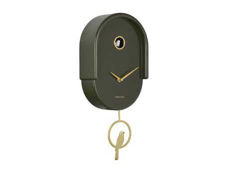 Karlsson Wall Clock Tweet Luxury Green - CLOCKS - Beattys of Loughrea