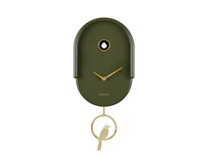 Karlsson Wall Clock Tweet Luxury Green - CLOCKS - Beattys of Loughrea